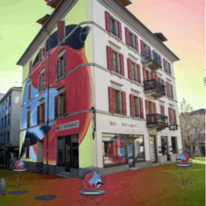 Restaurant en angle</br>Gaggiographie avec une</br>Oeuvre de S. Knupfer