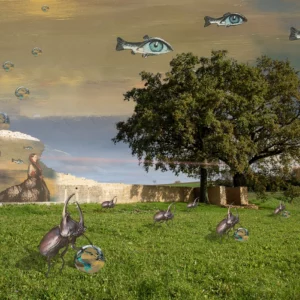 L'arbre et les poissons</br>Gaggiographie avec une</br>Oeuvre de Sylvie Forêt