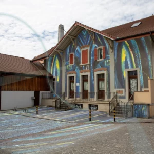 La laiterie en couleurs</br>Gaggiographie avec une</br>Oeuvre de Zzurcher