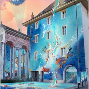 Bibliothèque</br>Gaggiographie avec une</br>Oeuvre de Adélia Clavien